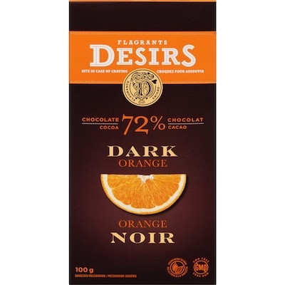 Flagrants Desirs Dark Chocolate, Orange 100 g, $3.49/100g