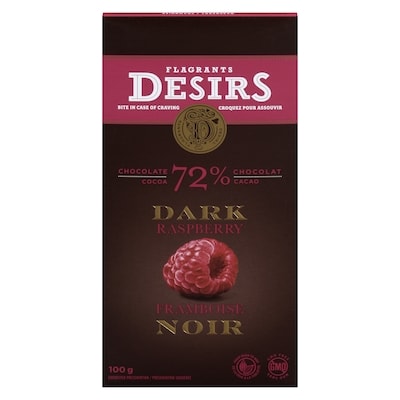 Flagrants Desirs Dark Chocolate, Raspberry 100 g, $3.49/100g