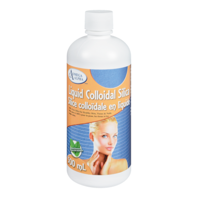 Omega Alpha Silice colloïdale en liquide 500 ml, 6,00 $/100ml