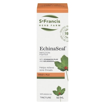 St Francis Herb Farm Tincture Cough + Cold 50 ml, $45.98/100ml