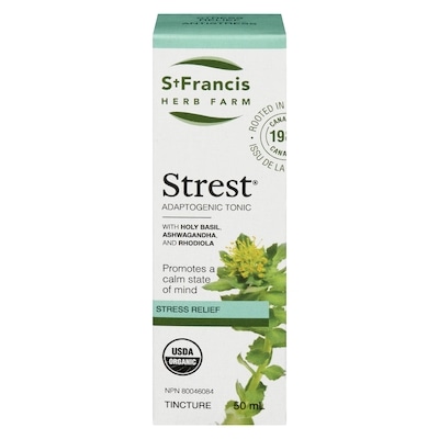 St Francis Herb Farm Adrenal Tonic Tincture Stress + Energy 50 ml, $45.98/100ml
