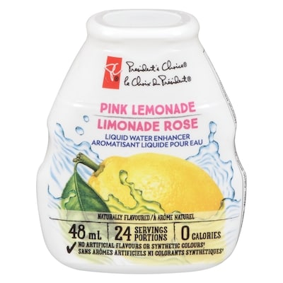 President's Choice Pink Lemonade Liquid Water Enhancer 48 ml, $5.81/100ml
