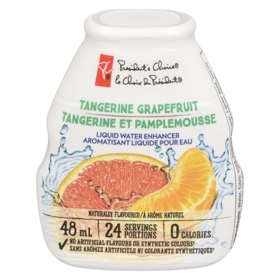 le Choix du Président Tangerine et Pamplemouse Aromatisant Liquide Pour Eau 48 ml, 8,33 $/100ml