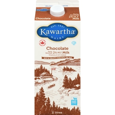 Kawartha Chocolate Milk, 0.02     2 l, $0.34/100ml