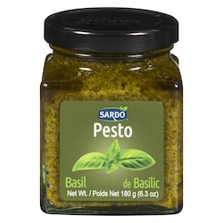 Sardo Pesto au basilic 190 ml, 3,68 $/100ml