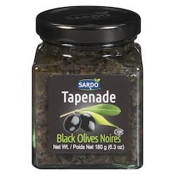 Sardo Tapenade d'olives noires 190 g, 3,68 $/100g
