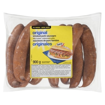 No Name Original Smoked Sausages 900 g, $1.33/100g