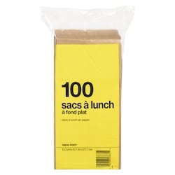 Sans Nom Sacs à lunch à fond plat 100 ea, 0,06 $/1ch