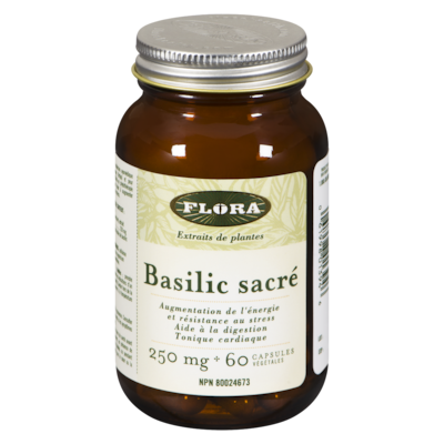 Flora Capsules de basilic sacré 60 ea, 0,30 $/1ch
