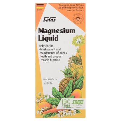 Salus Haus Magnésium liquide 250 ml, 9,20 $/100ml