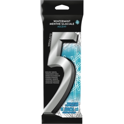 Wrigley's 5 Wintermint-Ascent Flavoured Sugar Free Chewing Gum, 15 Sticks, 3 Packs 3 ea, $2.16/1ea