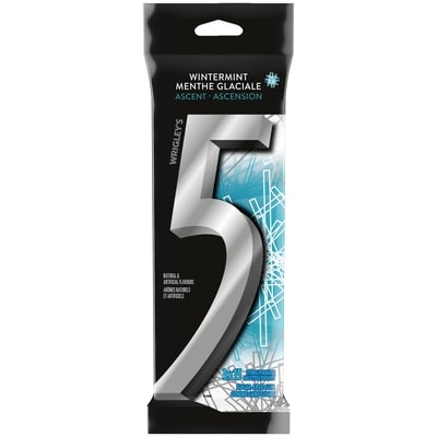 Wrigley's 5 Wintermint-Ascent Flavoured Sugar Free Chewing Gum, 15 Sticks, 3 Packs 3 ea, $2.00/1ea