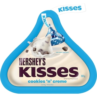 Hershey’s Friandises Kisses aux biscuits et à la crème 200 g, 2,75 $/100g