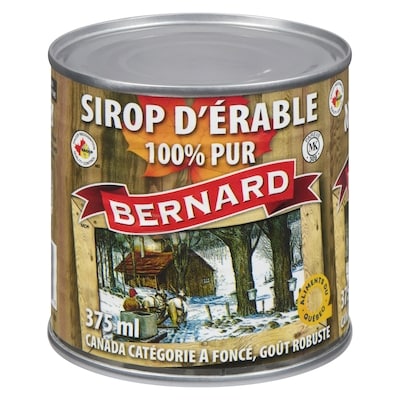Bernard Sirop d'érable foncé 375 ml, 2,27 $/100ml