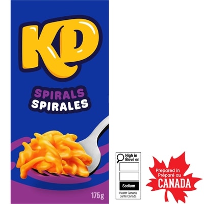Kraft Macaroni au fromage spirales, boîte 175 g, 1,71 $/100g