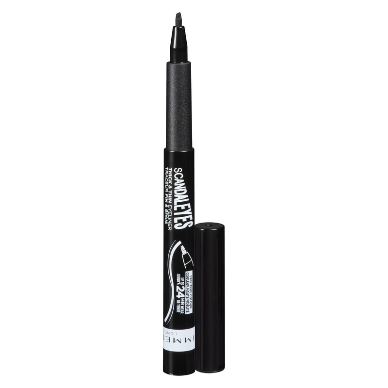 Scandal Eyes Thick & Thin Eyeliner, Black