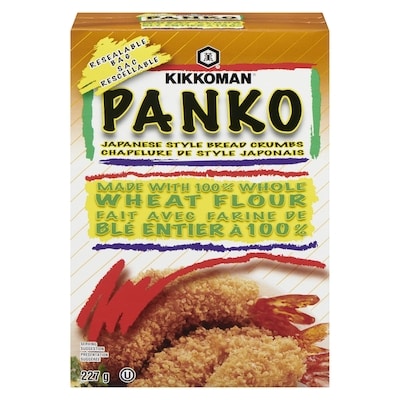 Kikkoman Chapelure panko, blé entier 227 g, 2,64 $/100g