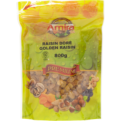 Amira Raisins, Golden 800 g, $1.12/100g