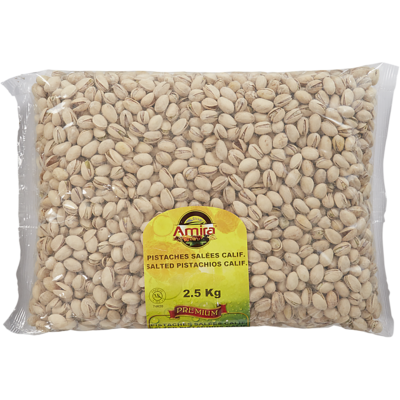 Amira Pistaches grillées et salées 3 kg, 2,92 $/100g