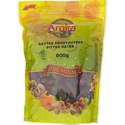 Amira Pitted Dates 800 g, $0.85/100g