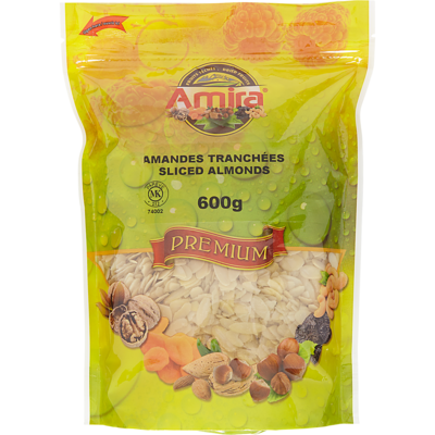 Amira Almonds, Natural Sliced 600 g, $2.00/100g
