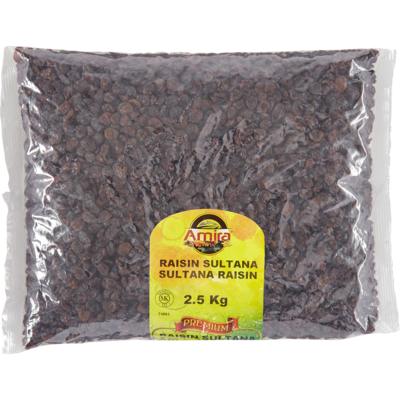 Amira Sultana Raisins 2.5 kg, $0.68/100g