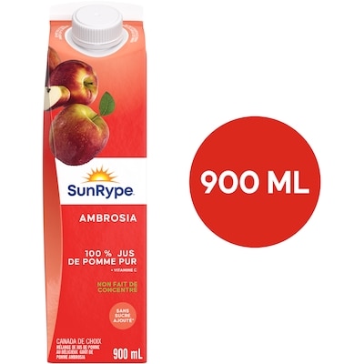 SunRype Jus de pomme pur Ambrosia 900 ml, 0,29 $/100ml
