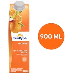 SunRype Jus d’orange 900 ml, 0,28 $/100ml