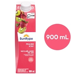 SunRype Jus Fraise kiwi 900 ml, 0,28 $/100ml