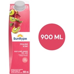 SunRype Jus Fraise kiwi 900 ml, 0,28 $/100ml