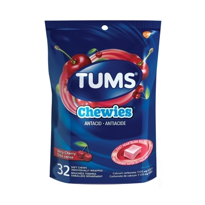 Tums Chewies Anti-acide Très cerise 32 ea, 0,22 $/1ch