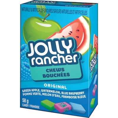 Jolly Rancher Bonbons tendres saveur originale 12x58.0 g, 1,72 $/100g