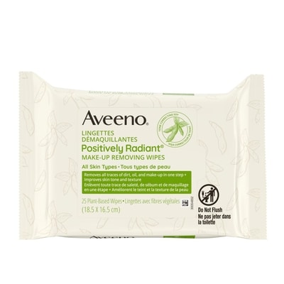 Aveeno Positively Radiant Makeup Removing Wipes 1 ea, $14.39/1ea