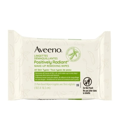 Aveeno Positively Radiant Makeup Removing Wipes 1 ea, $14.99/1ea