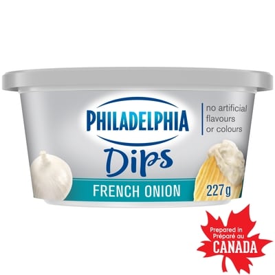 Philadelphia Trempette Oignon à la française 227 g, 2,55 $/100g