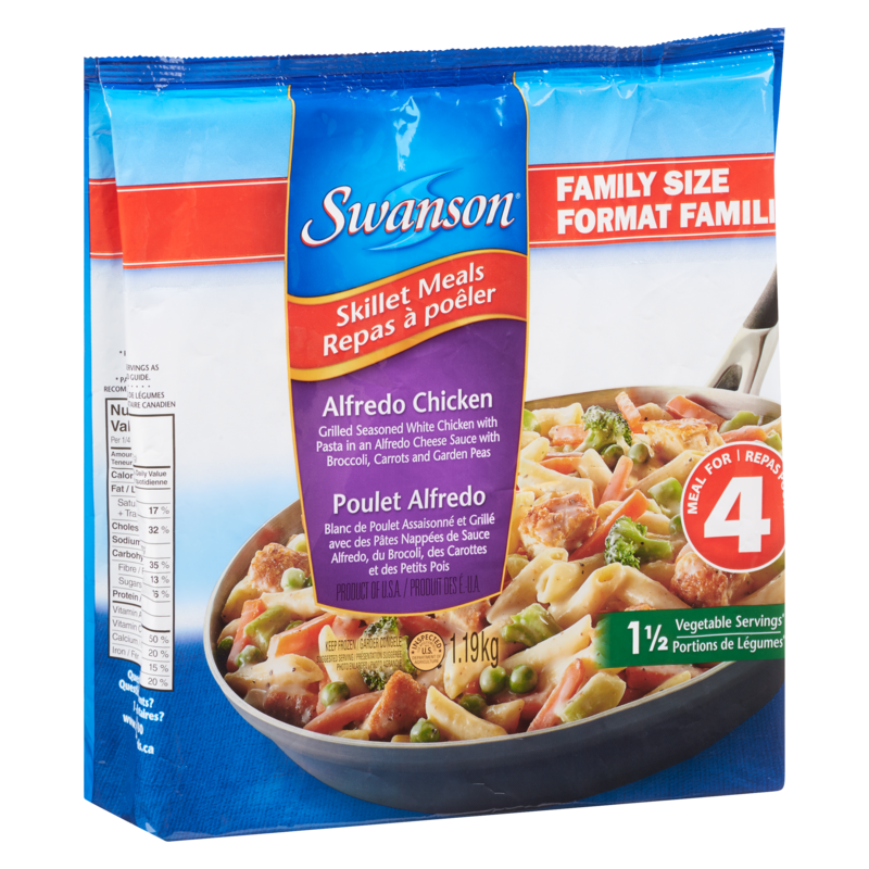 Skillet Meals, Family Size Alfredo Chicken