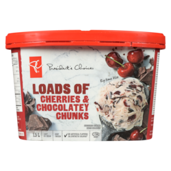 President's Choice Loads Of Cherries & Chocolatey Chunks Light Ice