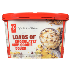 President's Choice Loads Of Chocolatey Chip Cookie Dough Light Ice