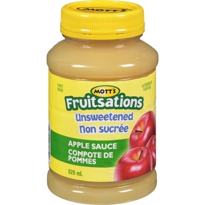 Mott's Fruitsations Apple Sauce, Unsweetened 620 ml, $0.56/100ml