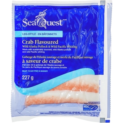 Seaquest Leg-Style Crab Flavoured Wild Alaska Pollock and Wild Pacific Whiting 227 g, $1.67/100g