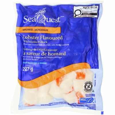 SeaQuest Goberge de l’Alaska sauvage à saveur de homard en morceaux 227 g, 1,54 $/100g
