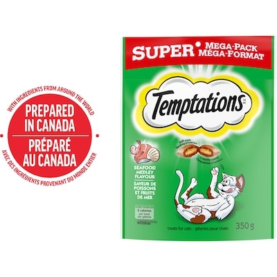 Temptations Gâteries pour chats adultes saveur de thon 350 g, 2,14 $/100g