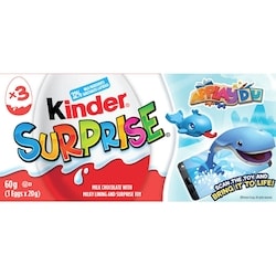 Kinder SURPRISE® Milk Chocolate Eggs with Toys, Classic Edition, 3 Pack 60 g, $9.17/100g