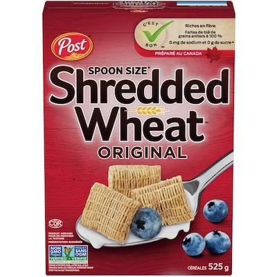 Post Post, Cereales Shredded Wheat Spoon Size Original 525 g, 1,05 $/100g