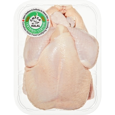 null Halal Whole Chicken, Tray Pack $7.69/1kg $3.49/1lb