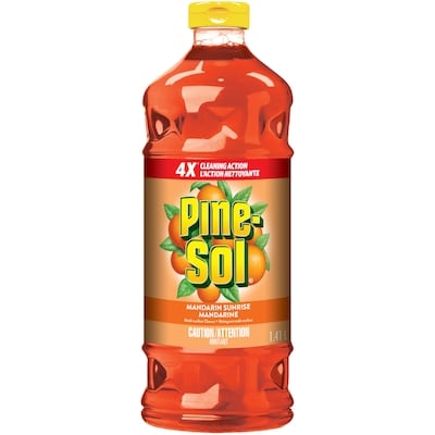 Pine-Sol Nettoyant multi-surface  au parfum de mandarine, formule sans éclaboussures, nettoyant et désodorisant multi-surface 1.41 l, 0,28 $/100ml