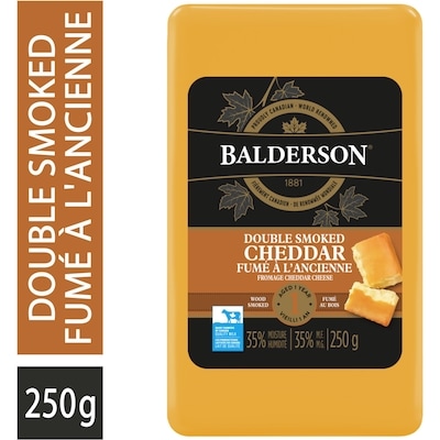 Balderson Double Smoked Cheddar Cheese 250 g, $5.60/100g
