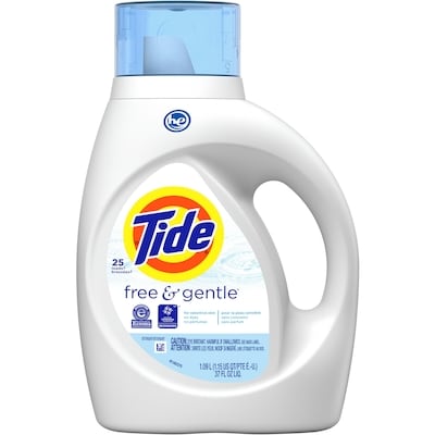 Tide Free & Gentle Liquid Laundry Detergent, 24 loads 1.09 Liters 1.09 l, $1.01/100ml