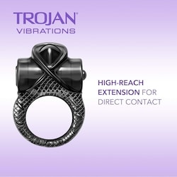 trojan vibrating ring near me TROJAN Vibrations Tandem Couples Vibrating Ring, Personal Massager, 1 Count main image 0