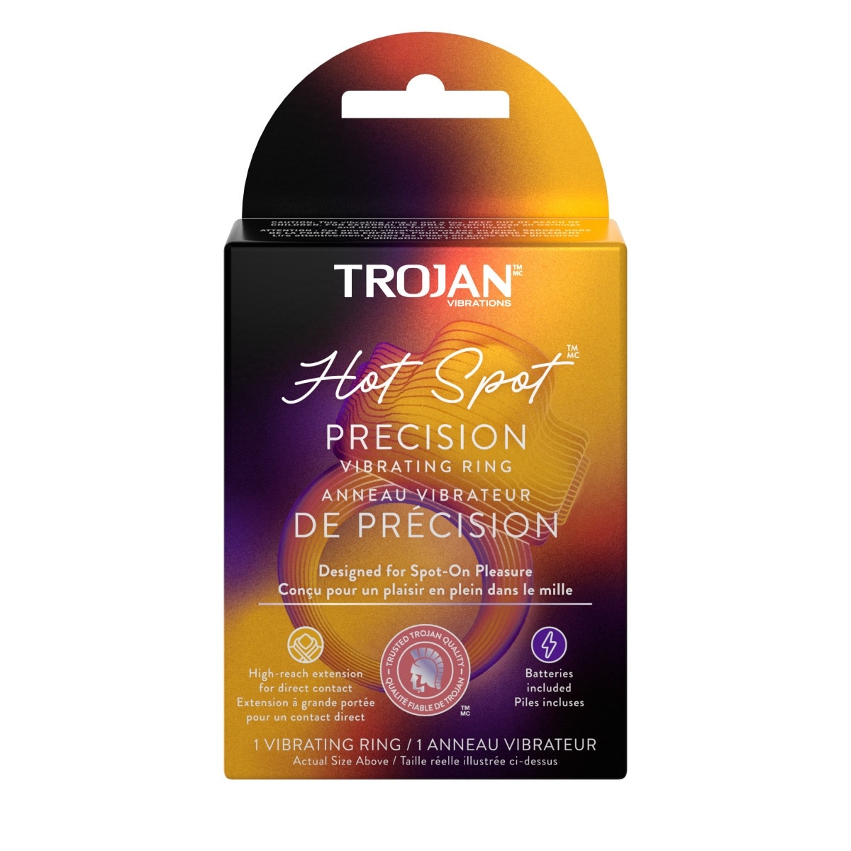 Trojan Vibrations Hot Spot Anneau Vibrateur De Précision 1 ea, 12,99 $/1ch